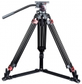 Miliboo MTT609A Hidrolik Kafalı Profesyonel Alüminyum Video Tripod