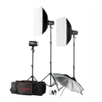 Godox H160-B 160Watt 3'lü Mini Paraflaş Kit (FDCA31059)