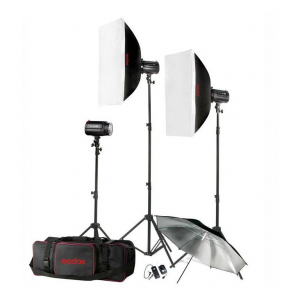 Godox H160-B 160Watt 3'lü Mini Paraflaş Kit (FDCA31059)
