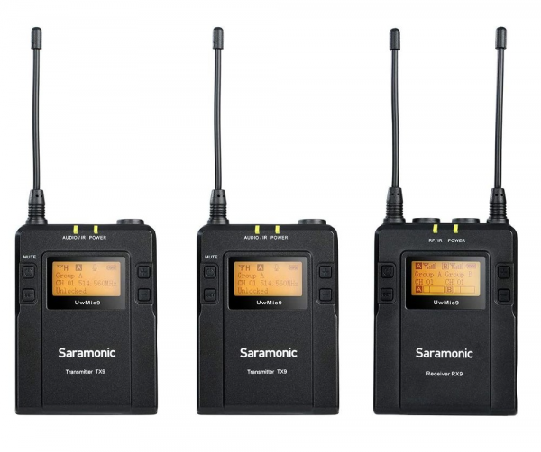 SARAMONIC UWMİC9 RX9+TX9+TX9 KIT2 UHF WIRELESS MIC - Görsel 4