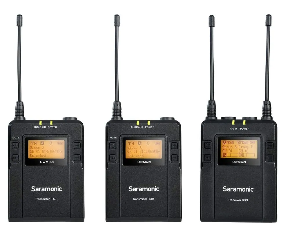 SARAMONIC UWMİC9 RX9+TX9+TX9 KIT2 UHF WIRELESS MIC - Görsel 4