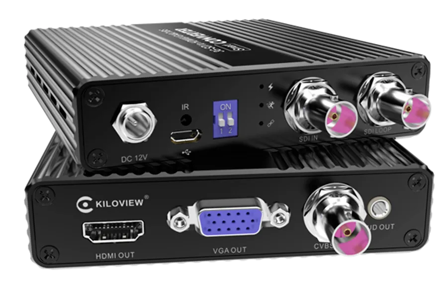 Kiloview CV180 SDI to HDMI (& VGA/AV/CVBS) Converter - Görsel 2