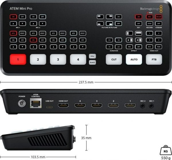 Blackmagic Design ATEM Mini Pro - Görsel 4