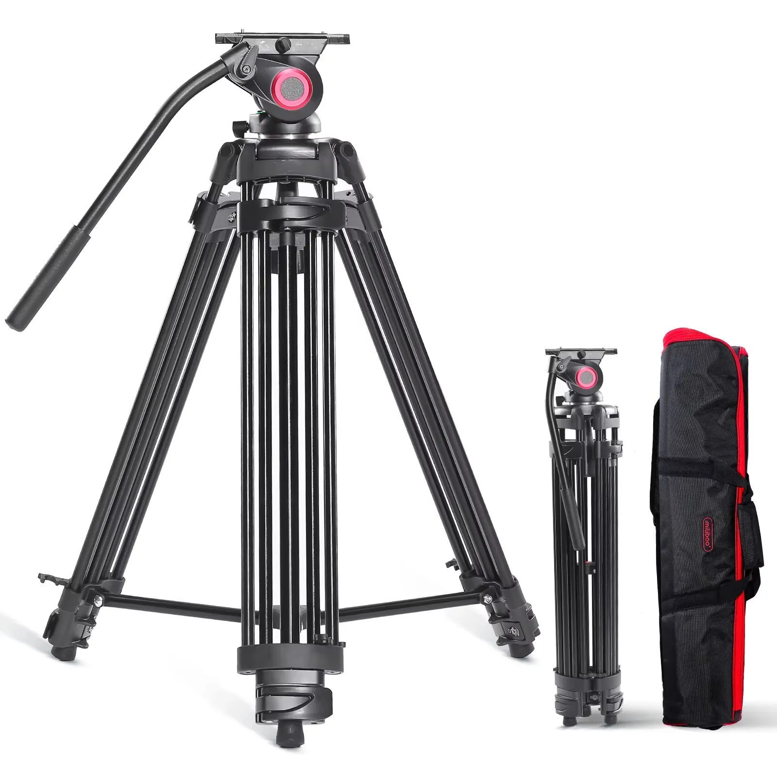 Miliboo MTT605A Profesyonel Alüminyum Tripod - Görsel 4