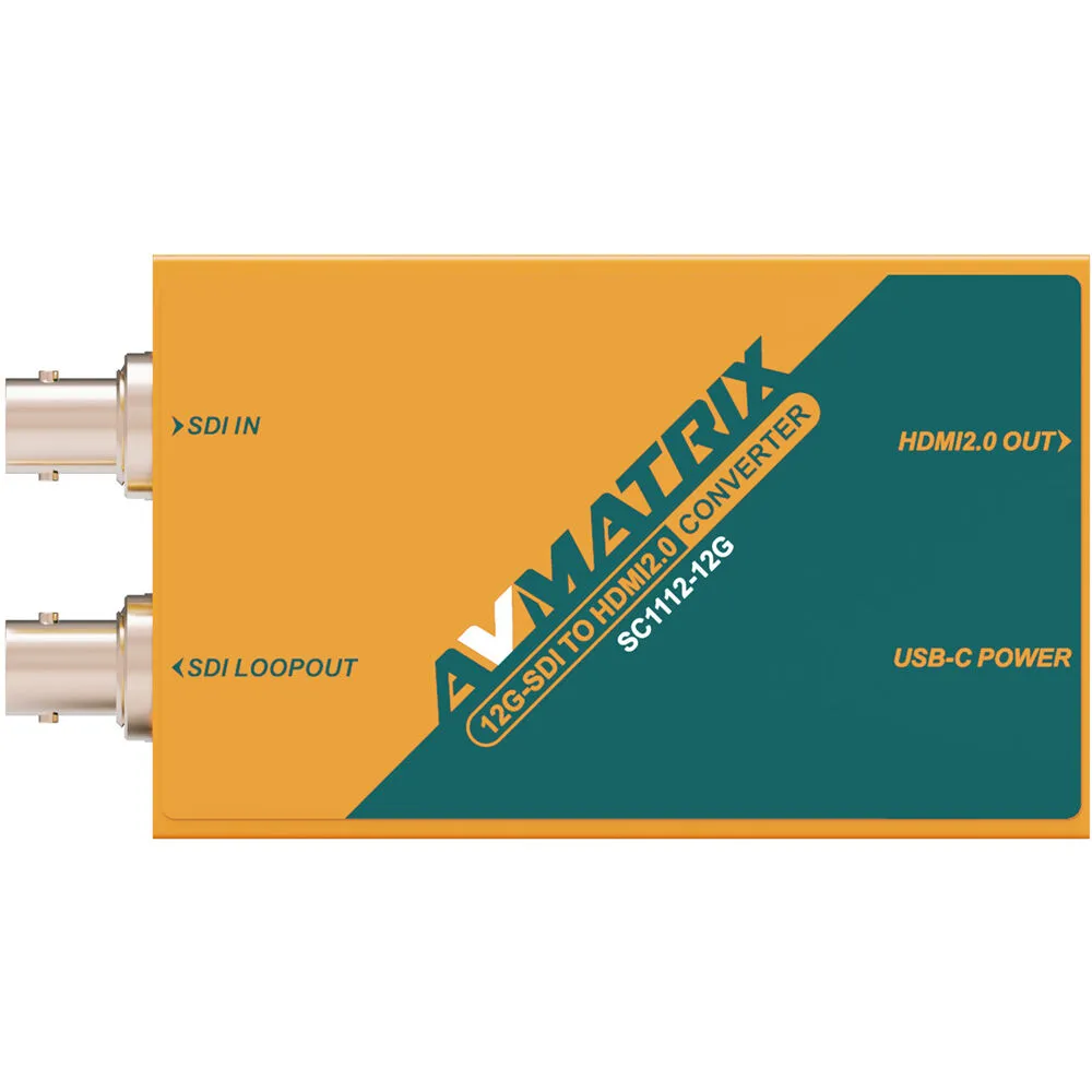 Avmatrix SC1112-12G 12G-SDI to HDMI 2.0 4K Broadcast Converter - Görsel 2